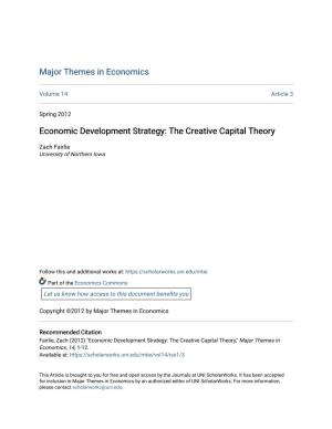 The Creative Capital Theory