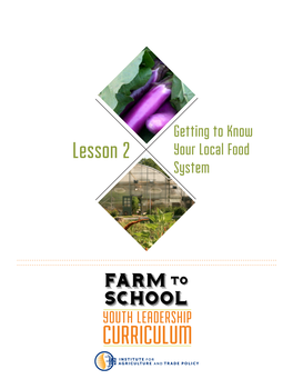 Lesson 2 Your Local Food System