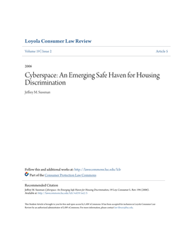 An Emerging Safe Haven for Housing Discrimination Jeffrey M