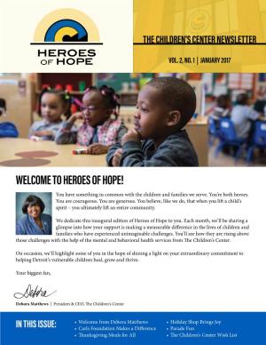 January 2017 Heroes of Hope Newsletter (PDF)