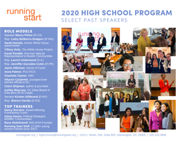 2020 Running Start High School Program