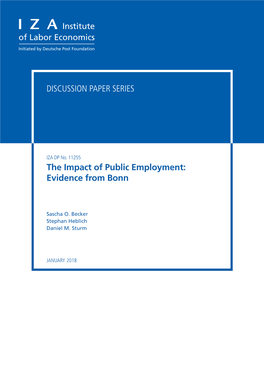 The Impact of Public Employment: Evidence from Bonn