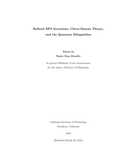 Refined BPS Invariants, Chern-Simons Theory, And