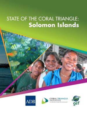 State of the Coral Triangle: Solomon Islands