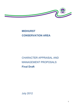 Midhurst Conservation Area Character Appraisal and Management Proposals