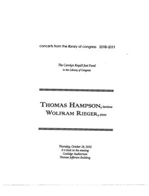 Thomas-Hampson-Program.Pdf