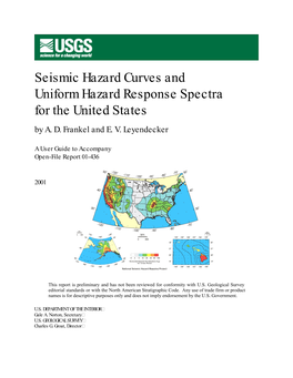Seismic Hazard Curves and Uniform Hazard Response Spectra for the United States by A
