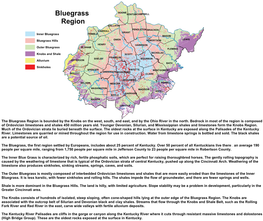Bluegrass Region Is Bounded by the Knobs on the West, South, and East, and by the Ohio River in the North