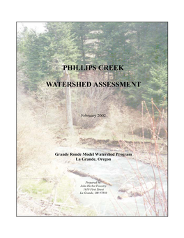 Phillips Creek Watershed Assessment
