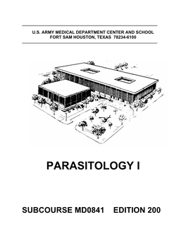 Parasitology I