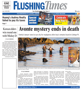 Avonte Mystery Ends in Death Win Round One with Mickey D Family’S Lawyer Vows to Sue City for Negligence After Boy’S Remains Found in College Pt