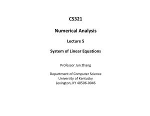 CS321 Numerical Analysis