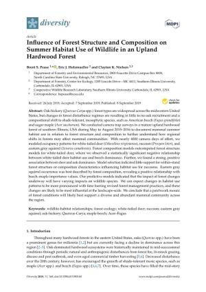 Influence of Forest Structure and Composition on Summer Habitat