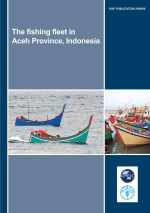 The Fishing Fleet in Aceh Province, Indonesia 2 RAP PUBLICATION 2009/09