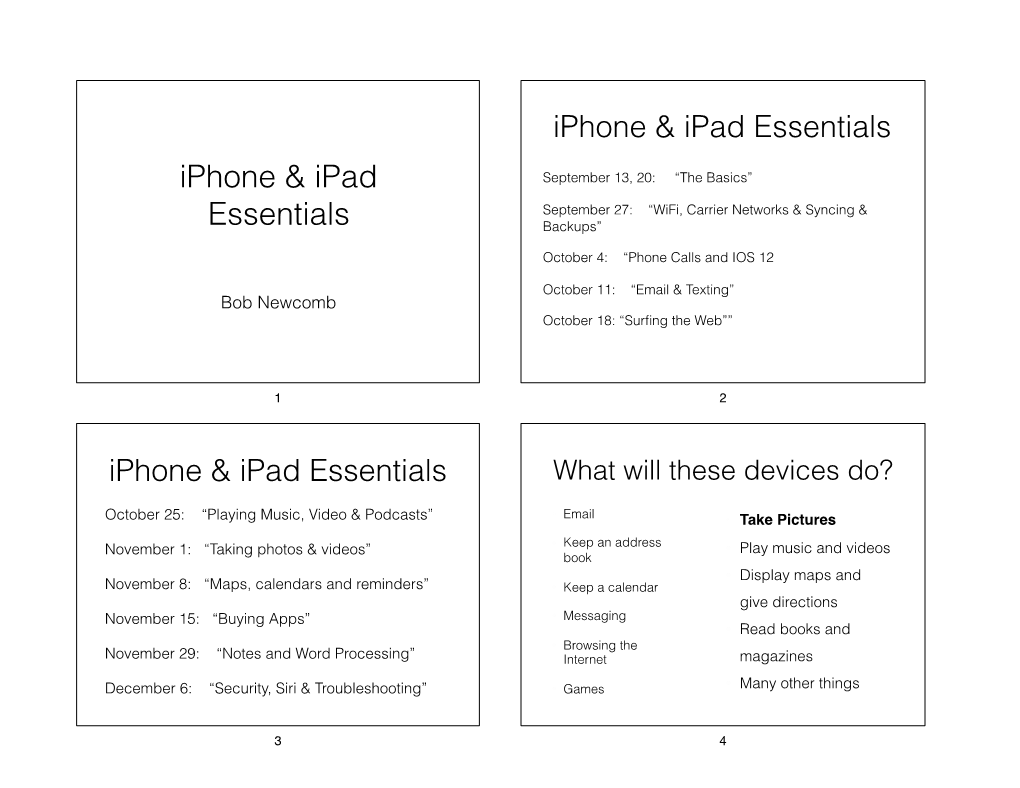 Iphone Ipad Essentials