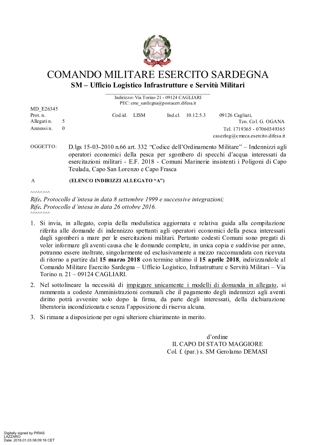 Comando Militare Esercito Sardegna