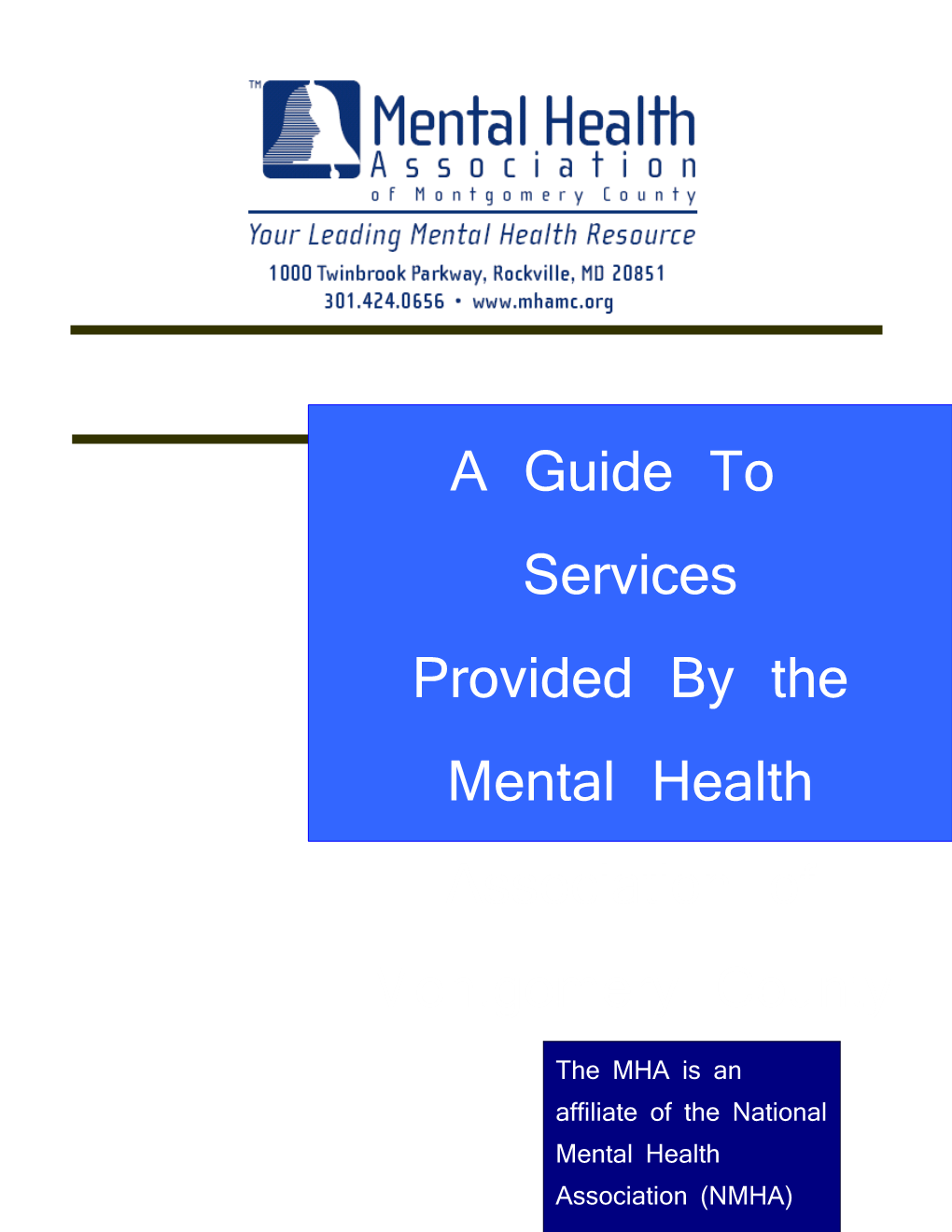 Adult Homeless Mental Health Services