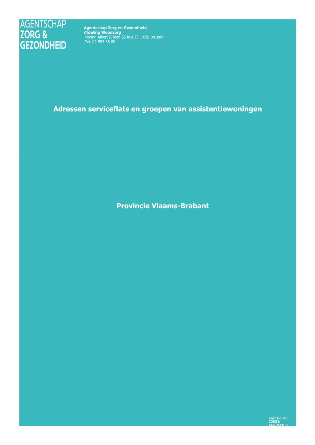 Serviceflats En Assistentiewoningen in Vlaams-Brabant (PDF)