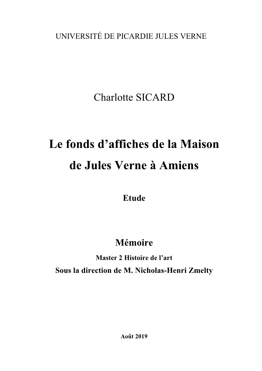 Le Fonds D'affiches De La Maison De Jules Verne À Amiens