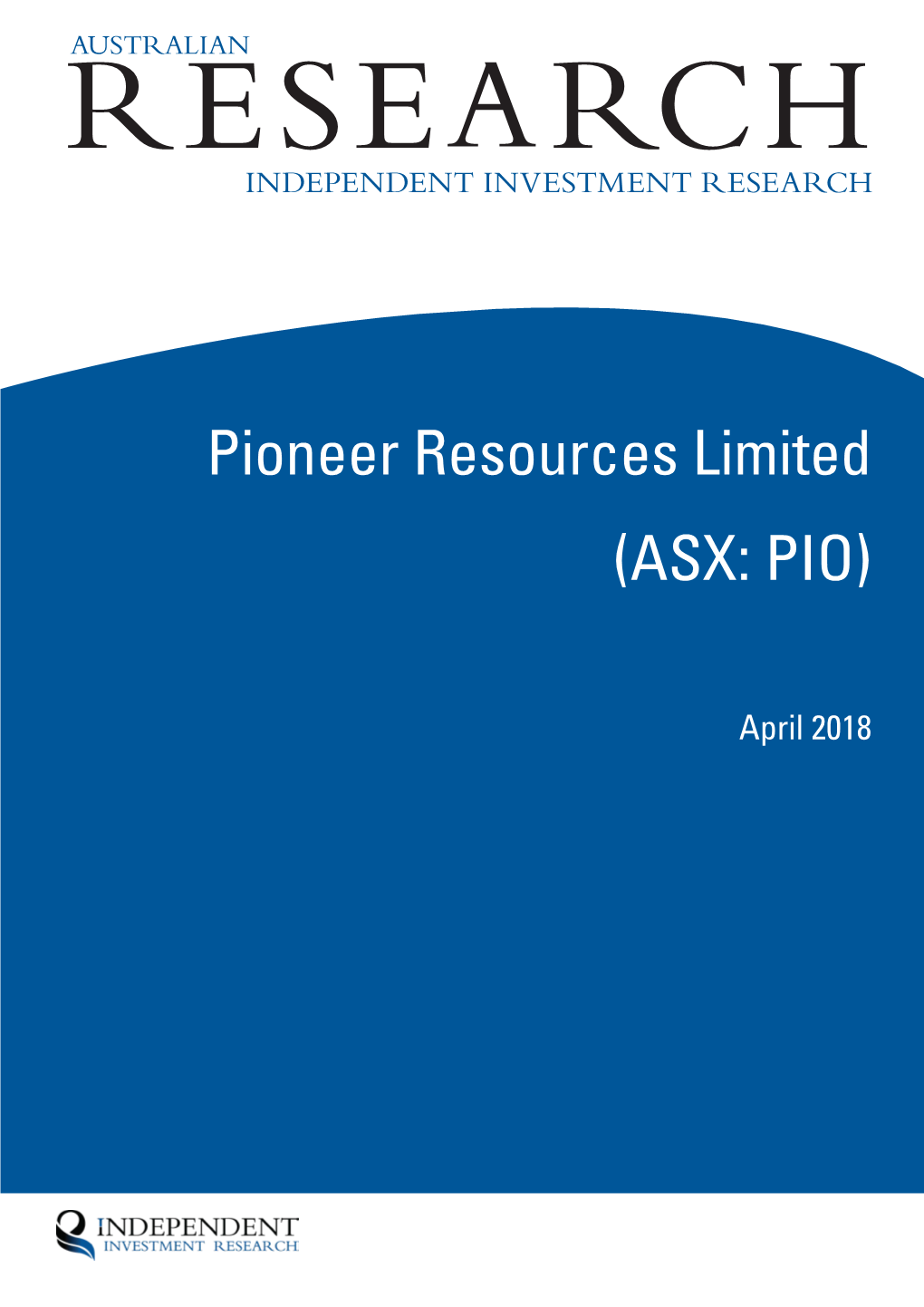 Pioneer Resources Limited (ASX: PIO)