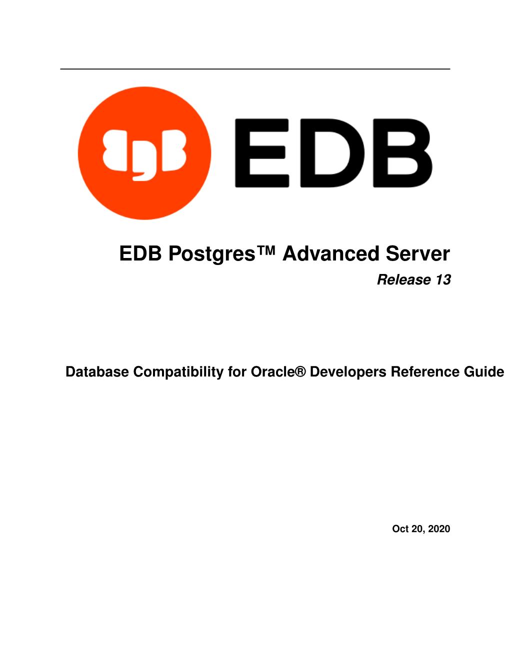 EDB Postgres™ Advanced Server Release 13