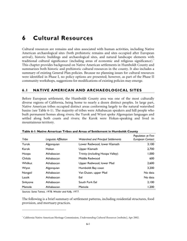 6 Cultural Resources