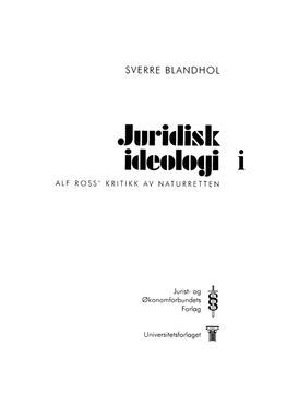 Juridisk Ideologi I