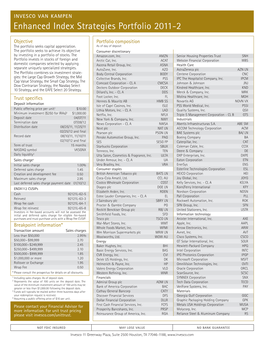 Enhanced Index Strategies Portfolio 2011-2 Fact Card (PDF)