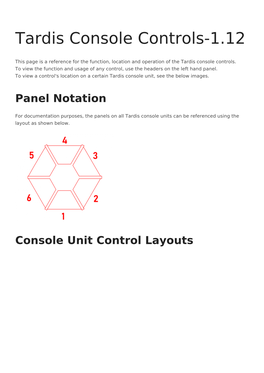 Tardis Console Controls-1.12
