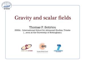 Gravity and Scalar Fields