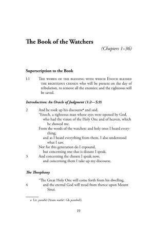 The Book of the Watchers (Chapters 1–36)
