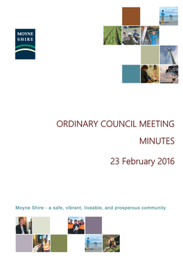 ORDINARY COUNCIL MEETING MINUTES 23 February 2016