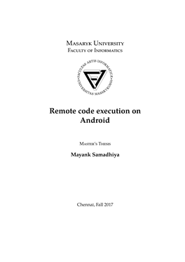 Remote Code Execution on Android