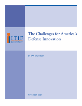 The Challenges for America's Defense Innovation