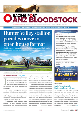 Hunter Valley Stallion Parades Move to Open House Format | 2 | Tuesday, June 9, 2020