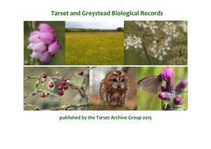 Tarset and Greystead Biological Records