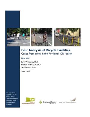 Cost Analysis of Bicycle Facilities: Cases from Cities in the Portland, OR Region