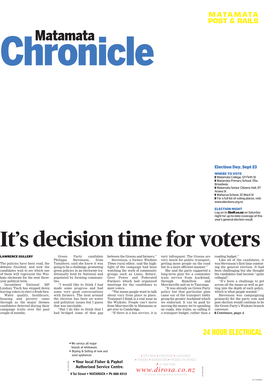 It's Decision Time for Voters