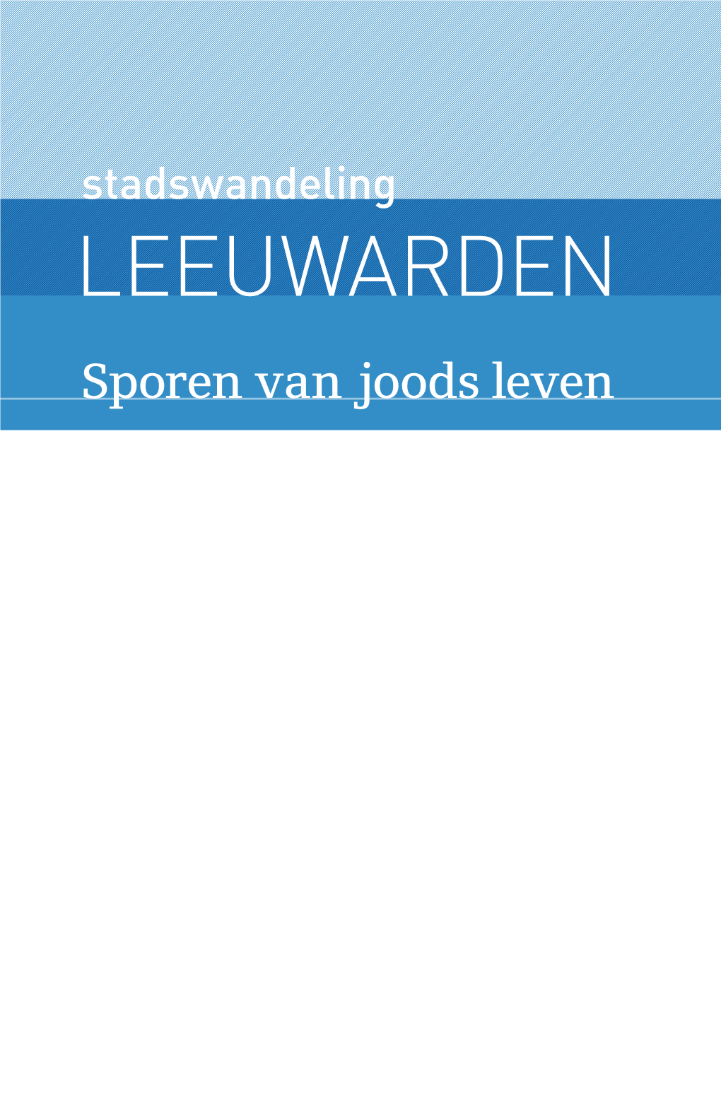 Sporen Van Joods Leven 3 Vooraf