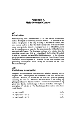A.1 Appendix a Field-Oriented Control
