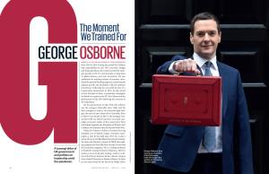 The Moment We Trained for GEORGE OSBORNE Served As Uk Chancellor of the Exchequer from 2010 to 2016