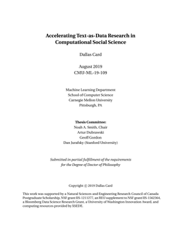 Accelerating Text-As-Data Research in Computational Social Science