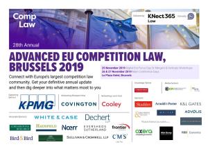 Advanced Eu Competition Law, Brussels 2019 What’S New for 2019?