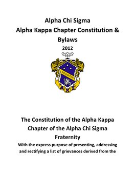 Alpha Kappa AXE Constitution.Docx