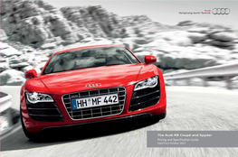 The Audi R8 Coupé and Spyder Pricing