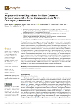 Augmented Power Dispatch for Resilient Operation Through Controllable Series Compensation and N-1-1 Contingency Assessment