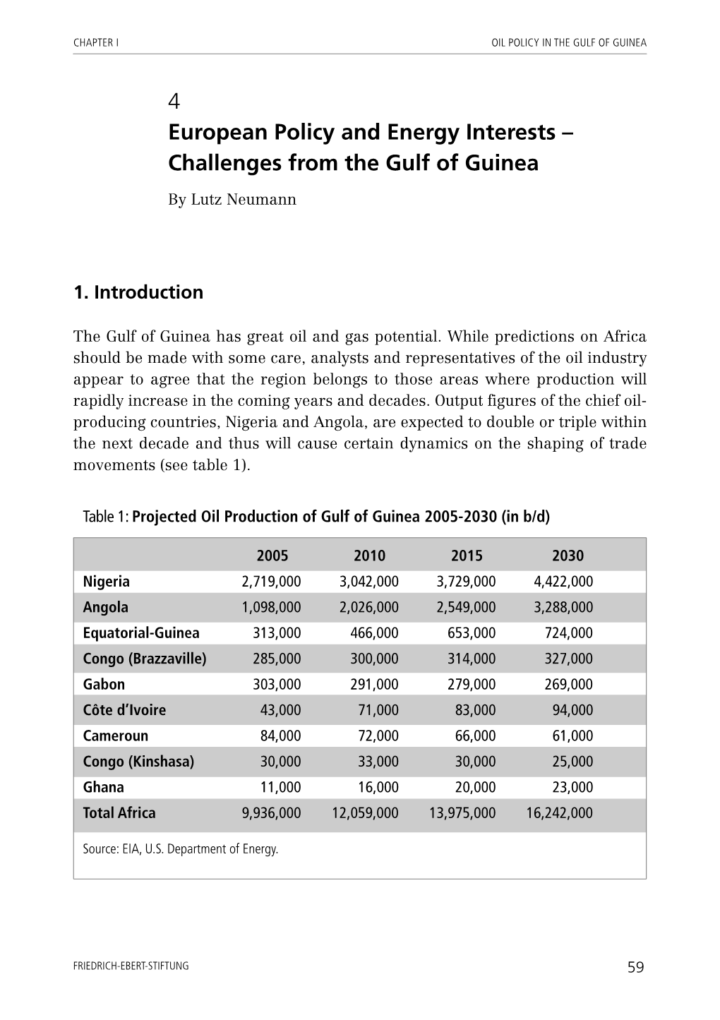 4 European Policy and Energy Interests – Challenges from the Gulf of Guinea ␣