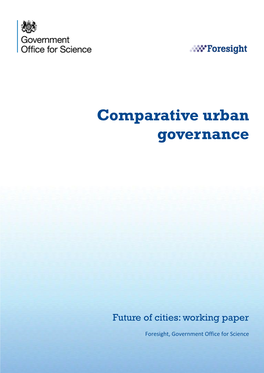 Comparative Urban Governance