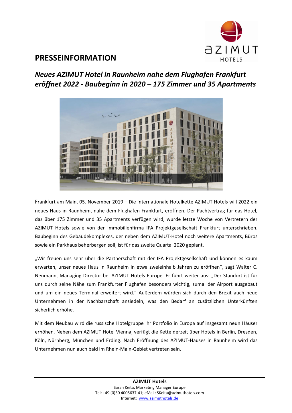 20191105 Neues AZIMUT-Hotel Frankfurt-Raunheim.Pdf