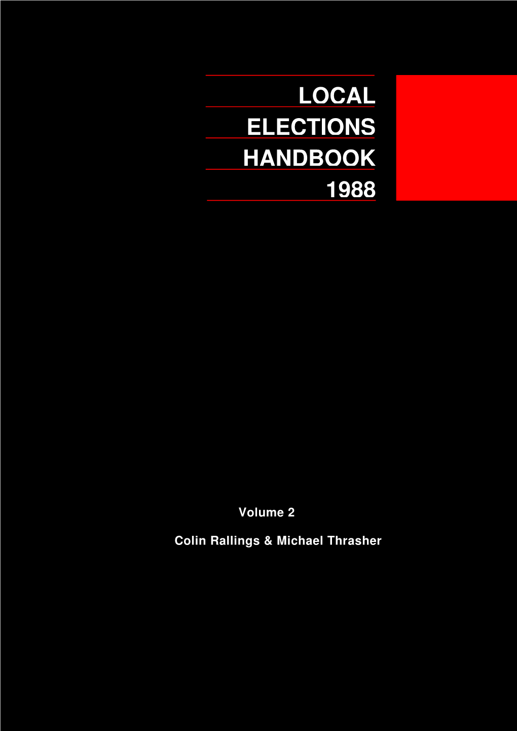 Local 1988 Handbook Elections